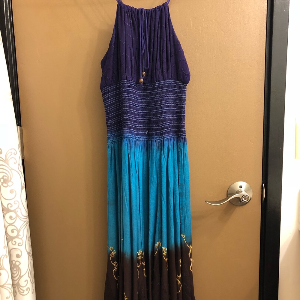 Anthropologie embroidered dress